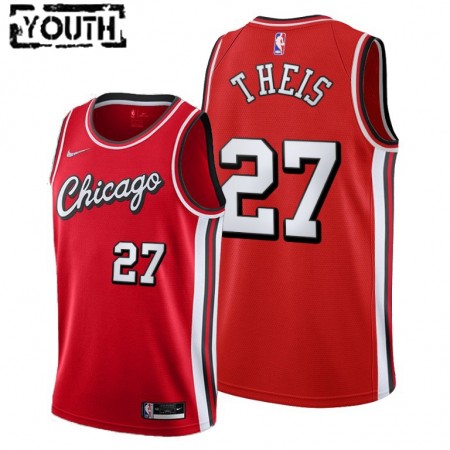 Kinder NBA Chicago Bulls Trikot Daniel Theis 27 Nike 2021-2022 City Edition Throwback Swingman